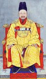 Gojong (Hangul: 고종; hanja: 高宗; RR: Gojong; MR: Kojong), the Emperor Gwangmu (Hangul: 광무제; hanja: 光武帝), proclaimed the Korean Empire in 1897 to justify the country's ending of its traditional tributary subordination to China. He tried to promote the ultimately unsuccessful Gwangmu Reform.<br/><br/>Gojong was forced to abdicate by the Japanese and Gojong's son Sunjong succeeded to the throne. After abdicating, Emperor Gojong was confined to the Deoksu Palace by the Japanese. On 22 August 1910, the Empire of Korea was annexed by Japan under the Japan-Korea Annexation Treaty.<br/><br/>Gojong died suddenly on 21 January 1919 at Deoksugung Palace. There is much speculation that he was killed by poison administered by Japanese officials, an idea that gained wide circulation and acceptance at the time of his death. His death and subsequent funeral proved a catalyst for the March First Movement for Korean independence from Japanese rule. He is buried with his wife at the imperial tomb of Hongneung (홍릉, 洪陵) in the city of Namyangju.