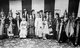 Korea: A large group of Kisaeng entertainers and courtesans, early 20th century