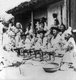 Korea: Travellers at a country inn near Seoul, early 20th century